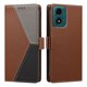 thumbnail image 4 of Funda Cartera Tricolor para Motorola Moto G04/G04S con Soporte, Marrón, 4 of 6