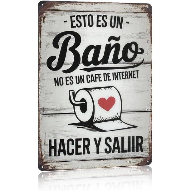 Letrero advertencia humorístico metal hierro duradero 20x30cm divertido no traspasar mensaje hogar oficina exterior