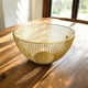 thumbnail image 2 of Frutero Canasta Centro de mesa decorativo Redondo Dorado 25 x 14cm, 2 of 3