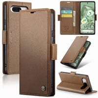 Caseme Tipo Cartera Google Pixel 8A Con Cierre Magnético, Rfid, Tarjetero, Soporte, Carga Inalámbrica