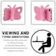 thumbnail image 5 of Funda para tablet FunnyWin para iPad Mini 6/5, diseño de mariposas, color rosa, 5 of 8