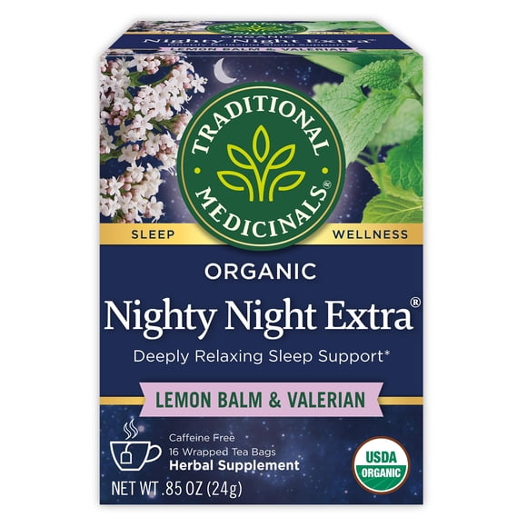 Tea Traditional Medicinals Nighty Night Extra Valeriana, 16 bolsas