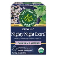 Tea Traditional Medicinals Nighty Night Extra Valeriana, 16 Bolsas