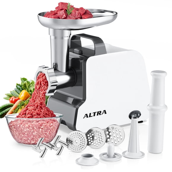 Molino de carne eléctrico ALTRA LIFE MGAC13 de 2300 W con accesorios