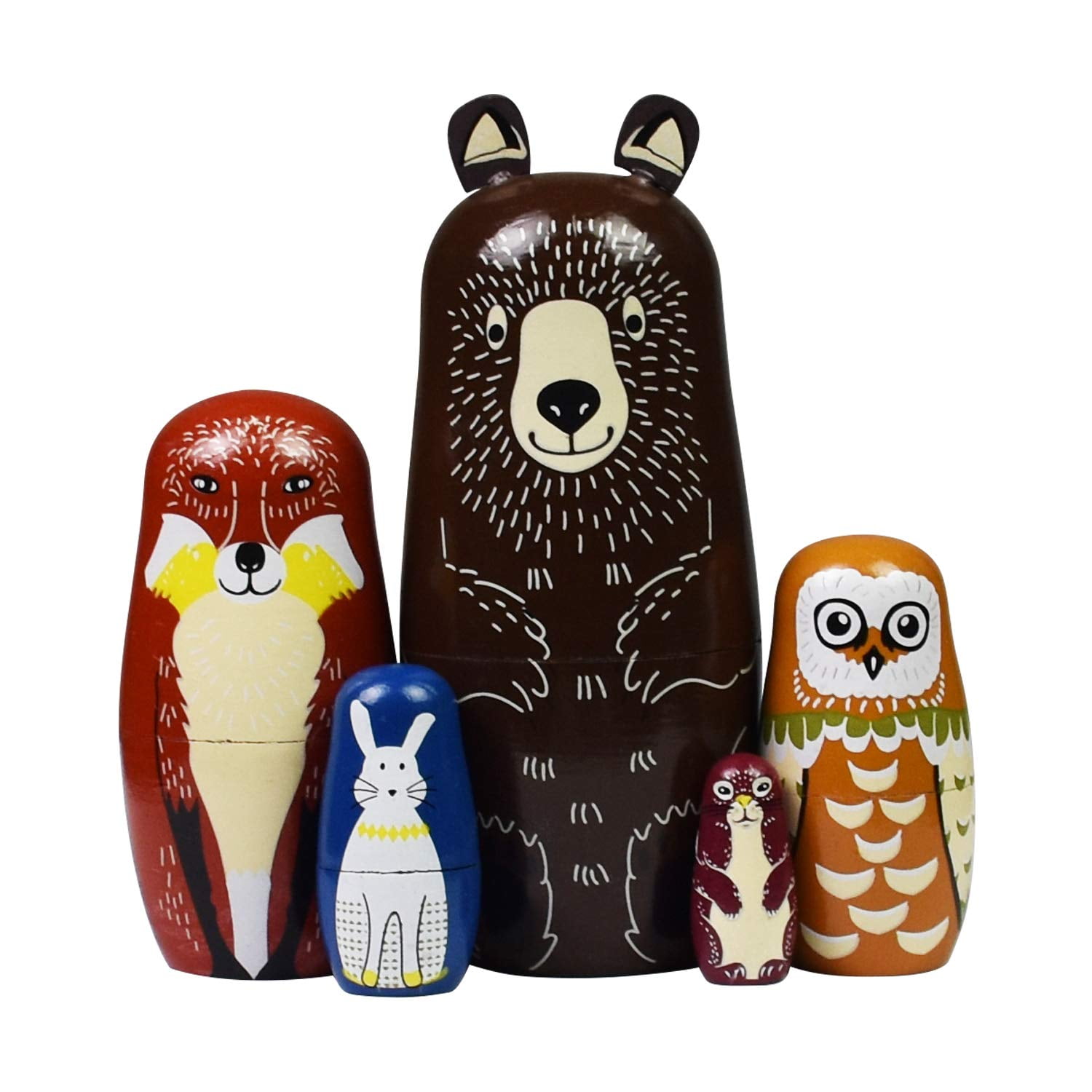 Muñeca Rusa Matryoshka Hycles De Madera, Regalo Para Niños