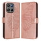 thumbnail image 1 of Funda cartera mariposa para Motorola Moto G67 Power con soporte y ranuras para tarjetas Oro rosa, 1 of 6