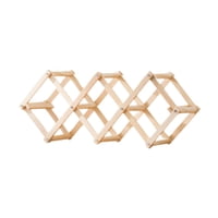 Bothyi - Estante Para Vinos, Soporte Para Botellas De Vino, Estante De Exhibición Para Encimera, Mueble De Bar, Cocina, Madera, Capacidad Para 5 Botellas