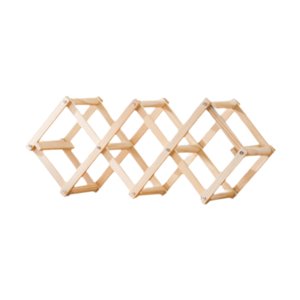 Bothyi - Estante Para Vinos, Soporte Para Botellas De Vino, Estante De Exhibición Para Encimera, Mueble De Bar, Cocina, Madera, Capacidad Para 5 Botellas