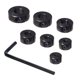 thumbnail image 1 of Juego de collares ajustables para brocas POWERTEC, 7 piezas, 1 of 8