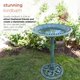 thumbnail image 4 of Fuente para pájaros Alpine TEC116 con pedestal verde envejecido de 71 cm de alto, 4 of 9