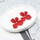 thumbnail image 2 of Aros Pendientes Diseño Flor Color Rojo, 2 of 2