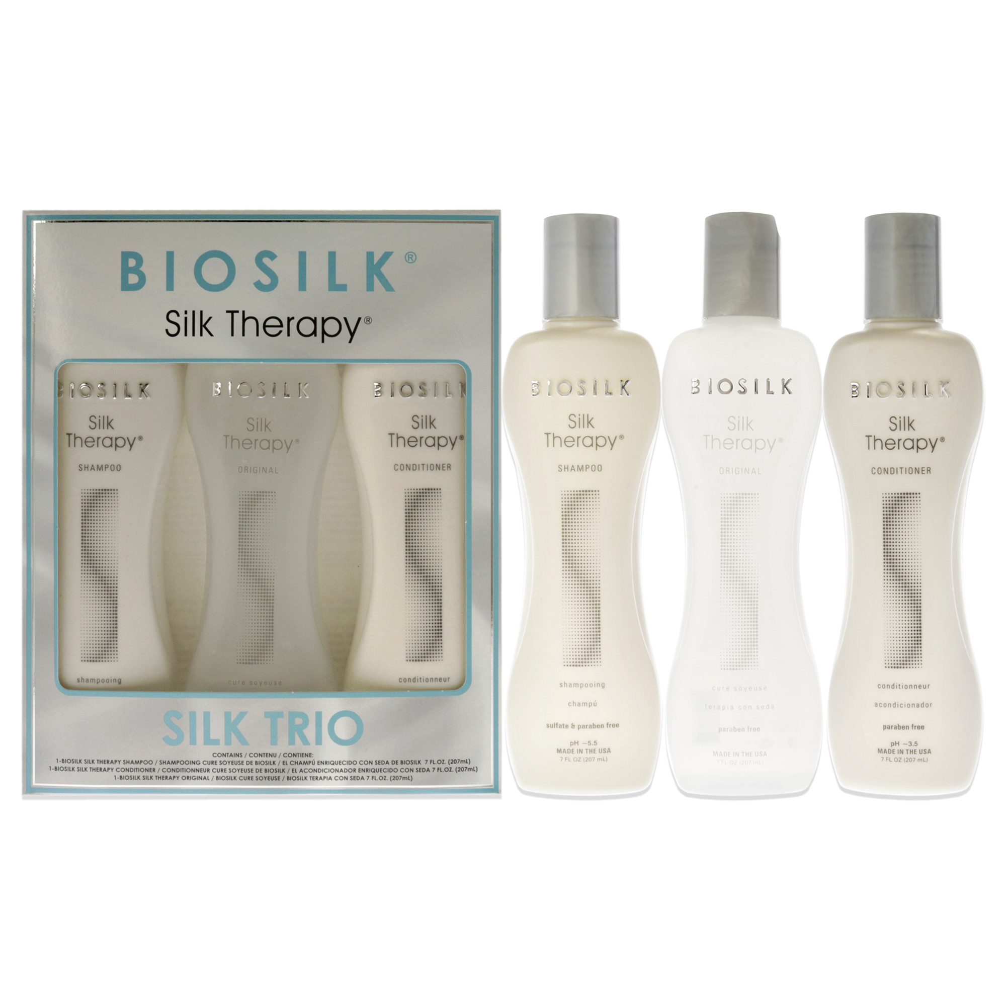 Set De Tratamiento Biosilk Silk Therapy Trio 207Ml Unisex