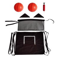 Magideal - Aro De Baloncesto Para Trampolín Con Cuerdas De Conexión, Con Bomba De Baloncesto, Juguetes Deportivos, Accesorio Para Trampolín De Fácil Instalación 2 Bolas