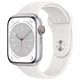 thumbnail image 1 of Reloj inteligente Apple Watch Series 8 con GPS + Cellular de 45 mm, plateado Reacondicionado, 1 of 3