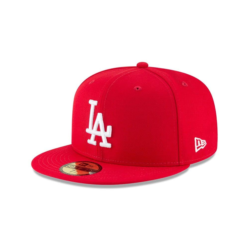 Gorra New Era Los Angeles Dodgers 59fifty, Ajustada, Color Escarlata