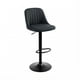 thumbnail image 1 of Silla Piso Bar Comedor Ajustable Moderna Tapizada Gris Giratoria gris, 1 of 6