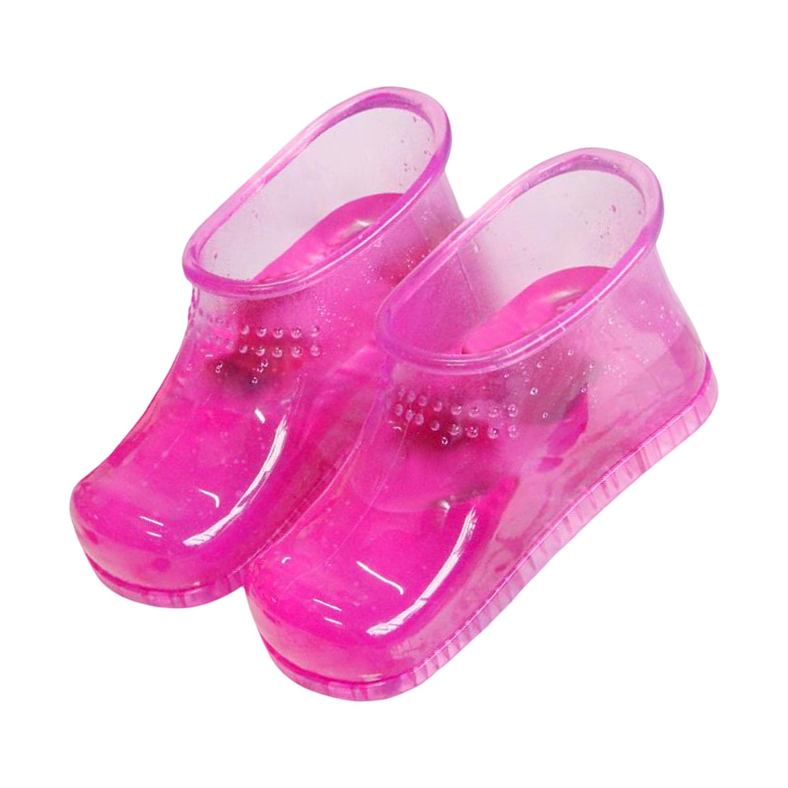 Magideal - 1 Par De Zapatos De Baño Para Pies, Bañera Para Remojar Los Pies, Lavabo De Baño Móvil Para Remojar Los Pies Para El Hogar , Rojo