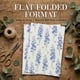 thumbnail image 4 of Papel de regalo SHSEEN 50 × 70 cm con diseño floral azul – 2 hojas, 4 of 7