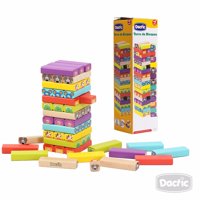Dactic - Juego De Mesa Bloques De Madera.