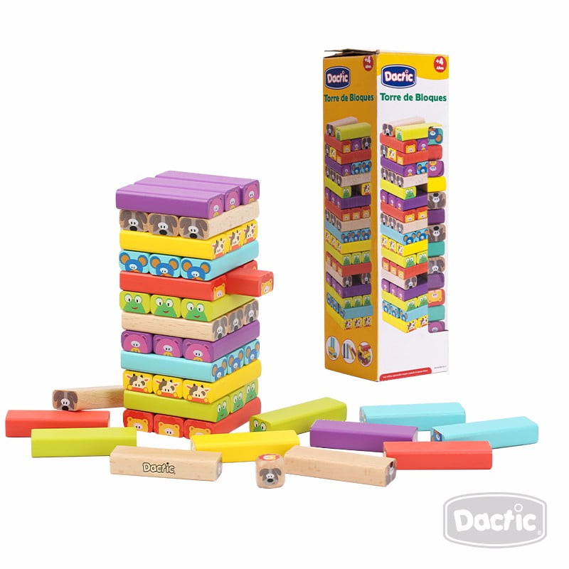 Dactic - Juego De Mesa Bloques De Madera.