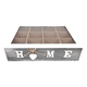 thumbnail image 2 of Caja de té 12 espacios Home tapa borde blanco, 2 of 3