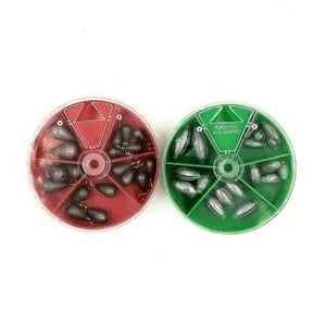 Genérico - Kit De 2 Cajitas Con Diferentes Tipos De Plomos Para Pescar