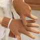 thumbnail image 4 of Guantes de invierno para mujer, cálidos guantes de punto de lana elásticos sin dedos con dedos para pantalla táctil., 4 of 5