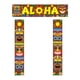 thumbnail image 4 of Decoración de fiesta Happy Luau, decoración para colgar en la pared de la puerta, letrero de bienvenida Aloha para ventana de puerta de pilar, fiesta Banner pareado, 4 of 5
