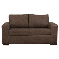 Muebles América - Sofá Infinity 2 Cuerpos Cuero Auris Café