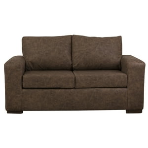 Muebles América - Sofá Infinity 2 Cuerpos Cuero Auris Café