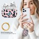 thumbnail image 2 of Estuche DHILKCY para AirPods Pro 3 con mariposa azul y llavero, 2 of 6