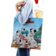 thumbnail image 4 of 101 Dalmatians Bolso de tela con estampado de lienzo para mujer, bolsa de compras reutilizable y estética, con cremallera interior, regalo para mujer,38*45cm., 4 of 6