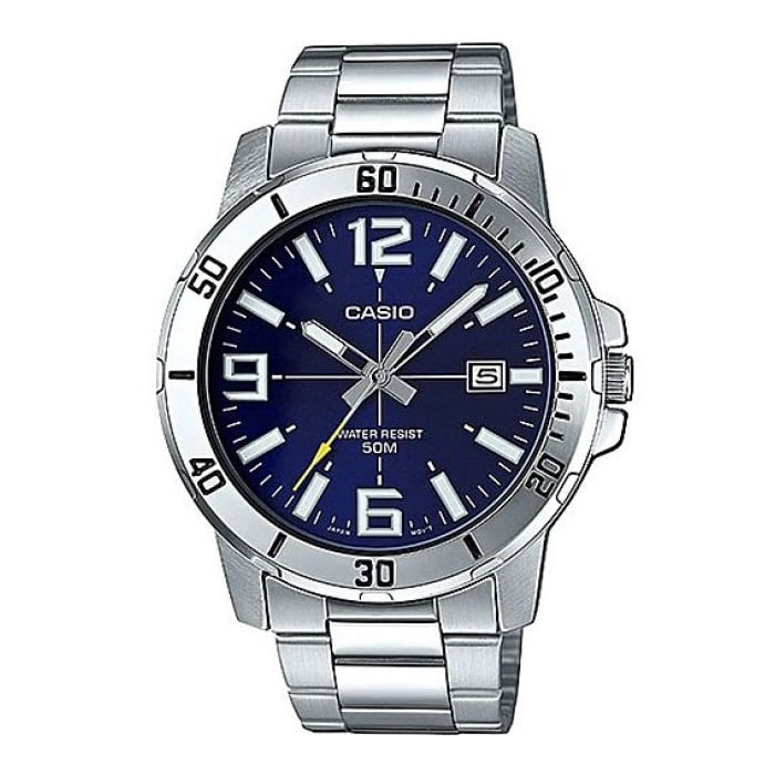 Reloj Analogo Plateado Casio Mtp-vd01d-2bv