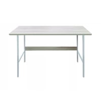 Importclick - Escritorio Mueble Básico Madera Blanco Y Maple 100X72 Cm