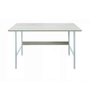 Importclick - Escritorio Mueble Básico Madera Blanco Y Maple 100X72 Cm