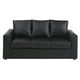 thumbnail image 1 of Sofa Kendy 3c Pu 30 Negro, 1 of 6