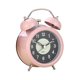 thumbnail image 2 of Reloj Despertador Analógico Diseño Retro Reloj Pequeño Silencioso Para Oficina Mesita De Noche Interior Rosa, 2 of 3