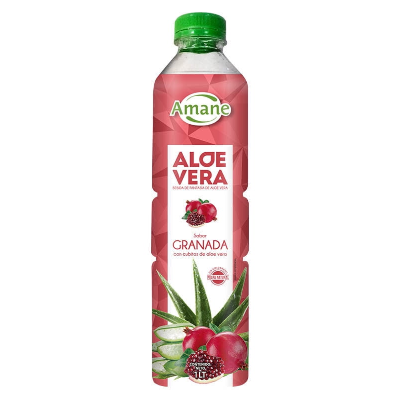 Bebida Aloe Vera Granada Botella 1 L Amane