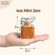thumbnail image 3 of Frascos de vidrio ComSaf de 120 ml con tapa, juego de 6 tarros herméticos para especias, 3 of 3