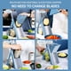 thumbnail image 5 of Mandolina Once For All cortadora de alimentos segura, cortador de verduras ajustable de acero inoxidable, Azul cielo, 5 of 8