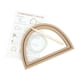 thumbnail image 1 of Aros De Bordado De Madera Marco Fijo Punto De Cruz Artesanía De Bricolaje Forma De Semicírculo, 1 of 5