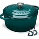 thumbnail image 1 of Libro de cocina Dutch Oven Overmont de hierro fundido esmaltado de 5.5 litros con tapa, 1 of 7