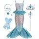 thumbnail image 1 of Disfraz de princesa Gesikai para niñas pequeñas, sirena, de 4 a 6 años, 1 of 6