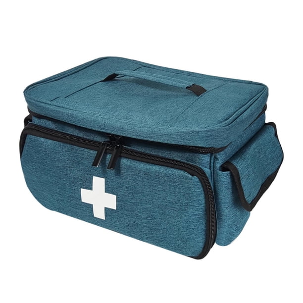 Botiquín de primeros auxilios vacío, bolsa de primeros auxilios, caja de almacenamiento de primeros auxilios para el hogar, organizador de botiquín de