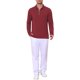 thumbnail image 2 of INSPIRE CHIC Camisas Polo Texturizadas para Hombre de Manga Larga con Cremallera Cuarto para Golf Talla L Burdeos, 2 of 6