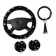 thumbnail image 5 of CUBIERTA DEL RUEDA DE RUEDA DE COCHES LOONES NEGROS MUESTRAS BLANCAS AUTOMáTICAS AUTO PROTECTOR ACCESORIOS, 5 of 5