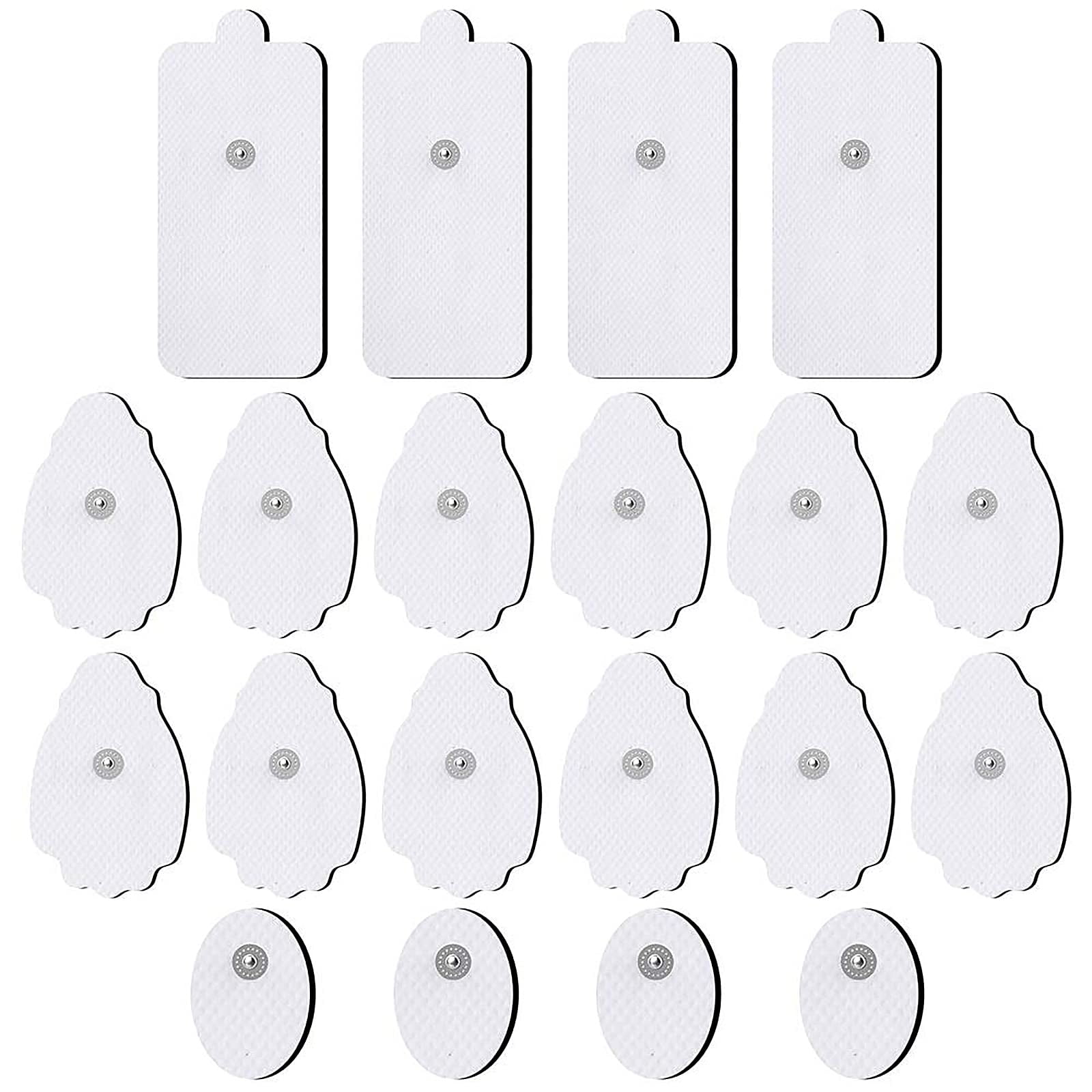 Parches Electrodo Tens/ems Nursal Paquete De 20 Con Conector De 3.5mm