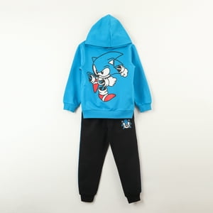 Conjunto Buzo Niño Running Azul Sonic