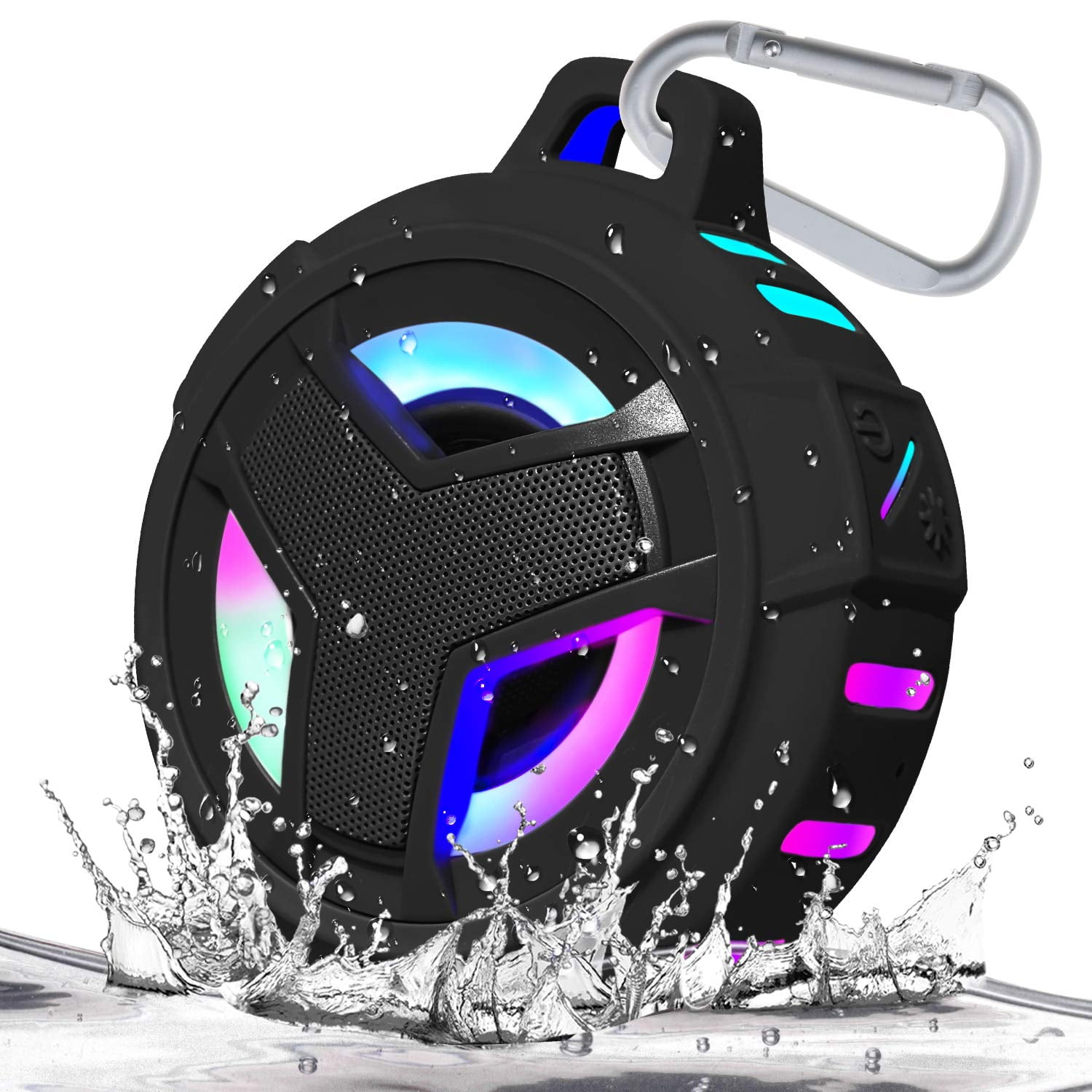 Eboda - Altavoz De Ducha Bluetooth Ip67 Impermeable Con Luz Led