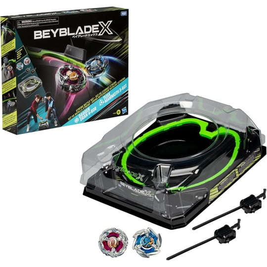 Set Beyblade X Xtreme Hasbro Beystadium 2 Trompos